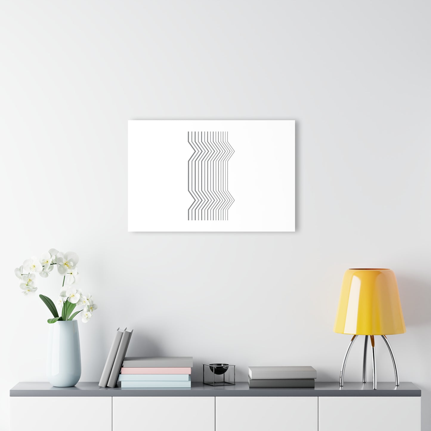 T5 Minimalist Broken Lines Acrylic Print