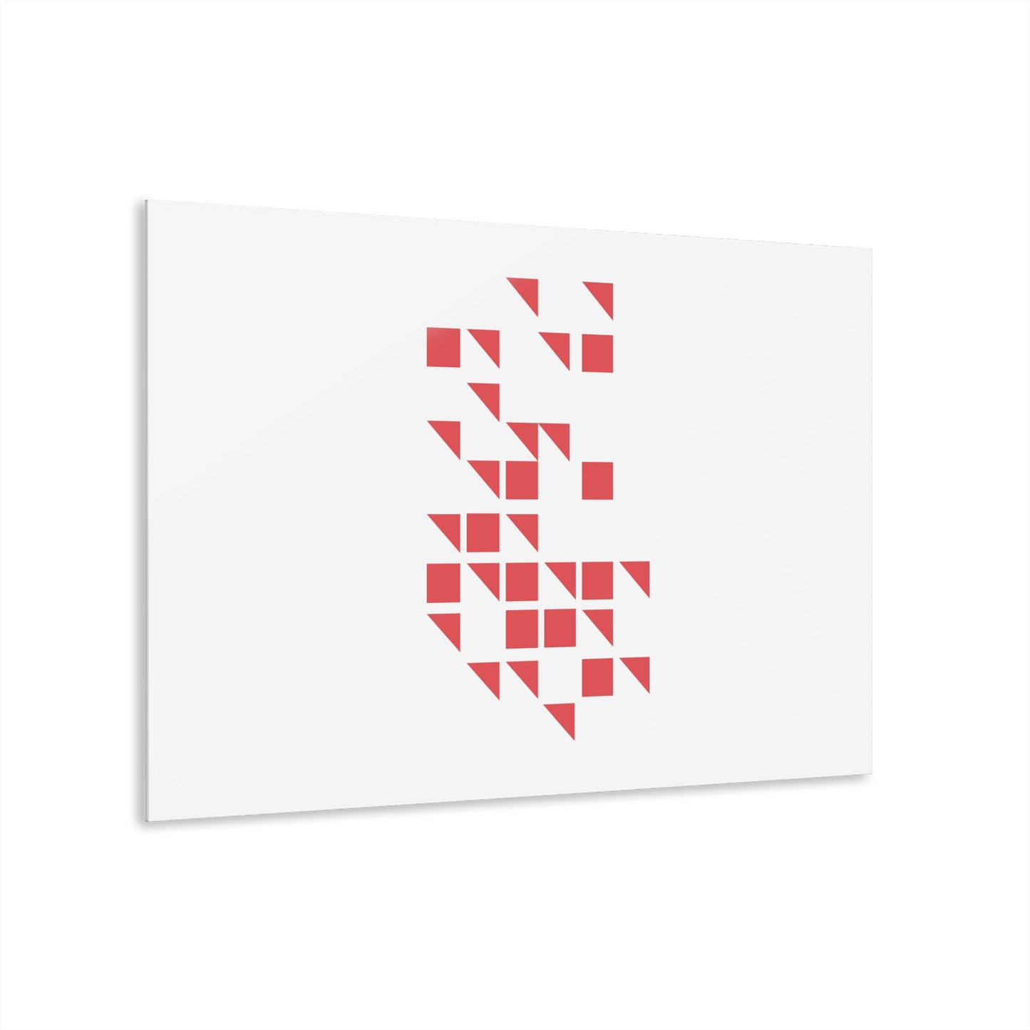 T5 Minimalist Red Mosaic Acrylic Print