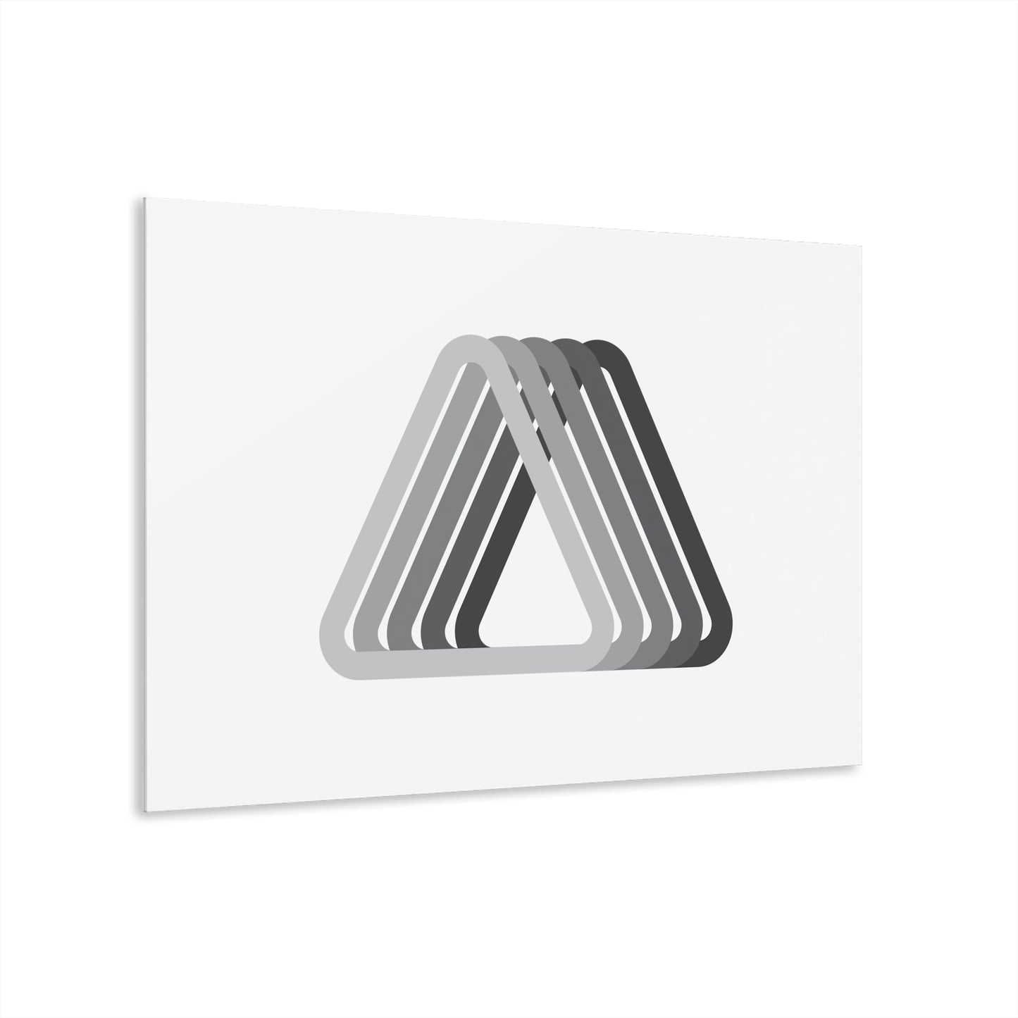 T5 Minimalist Monochromatic Triangles Acrylic Print