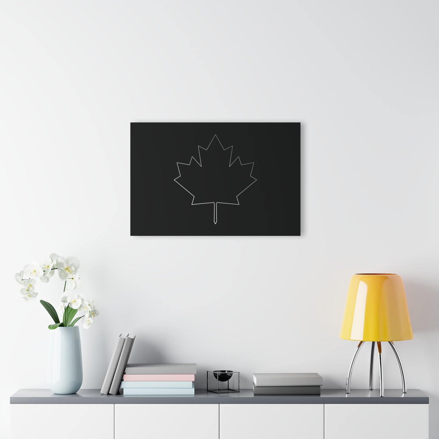 T5 Minimalist Canadian Flag Leaf Acrylic Print