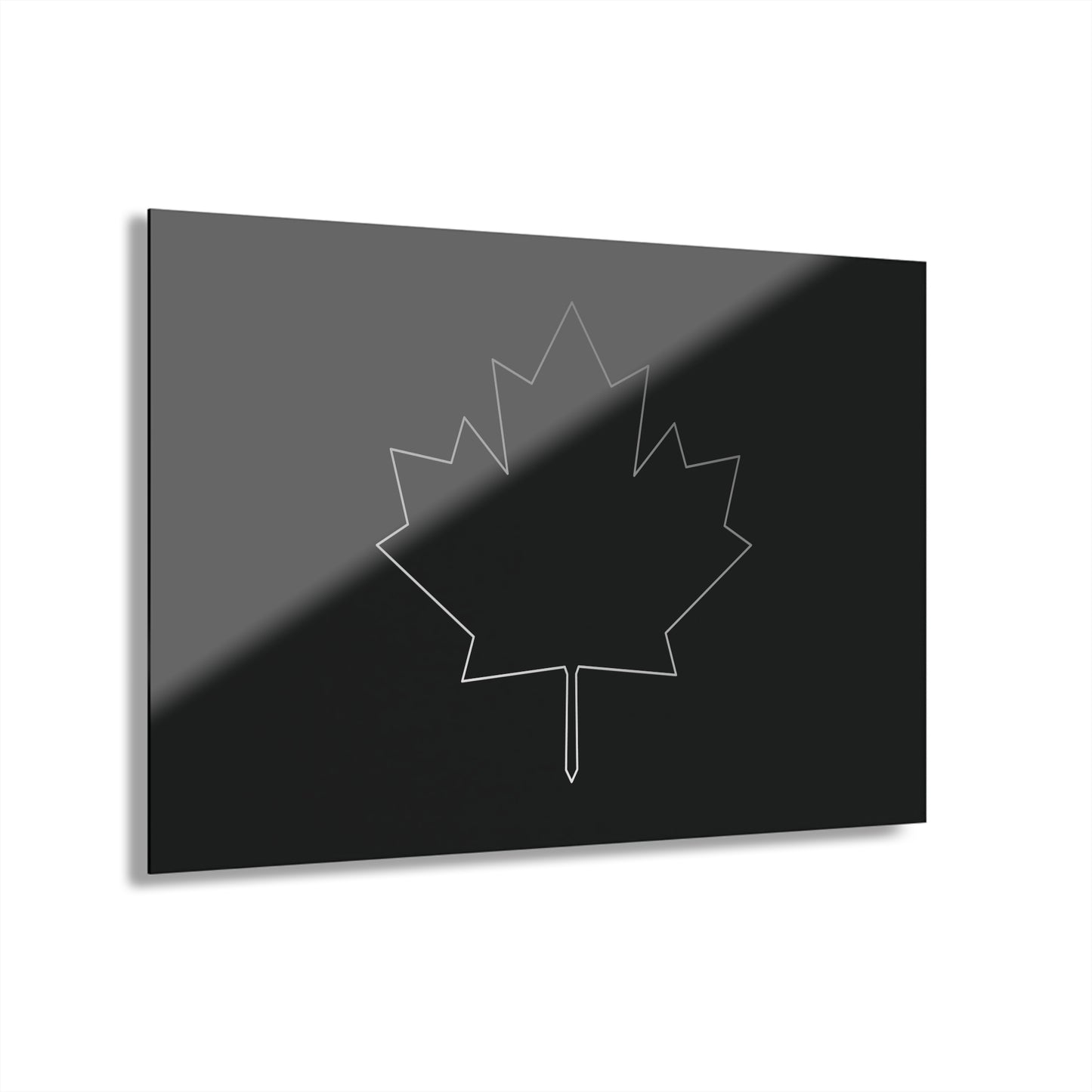 T5 Minimalist Canadian Flag Leaf Acrylic Print