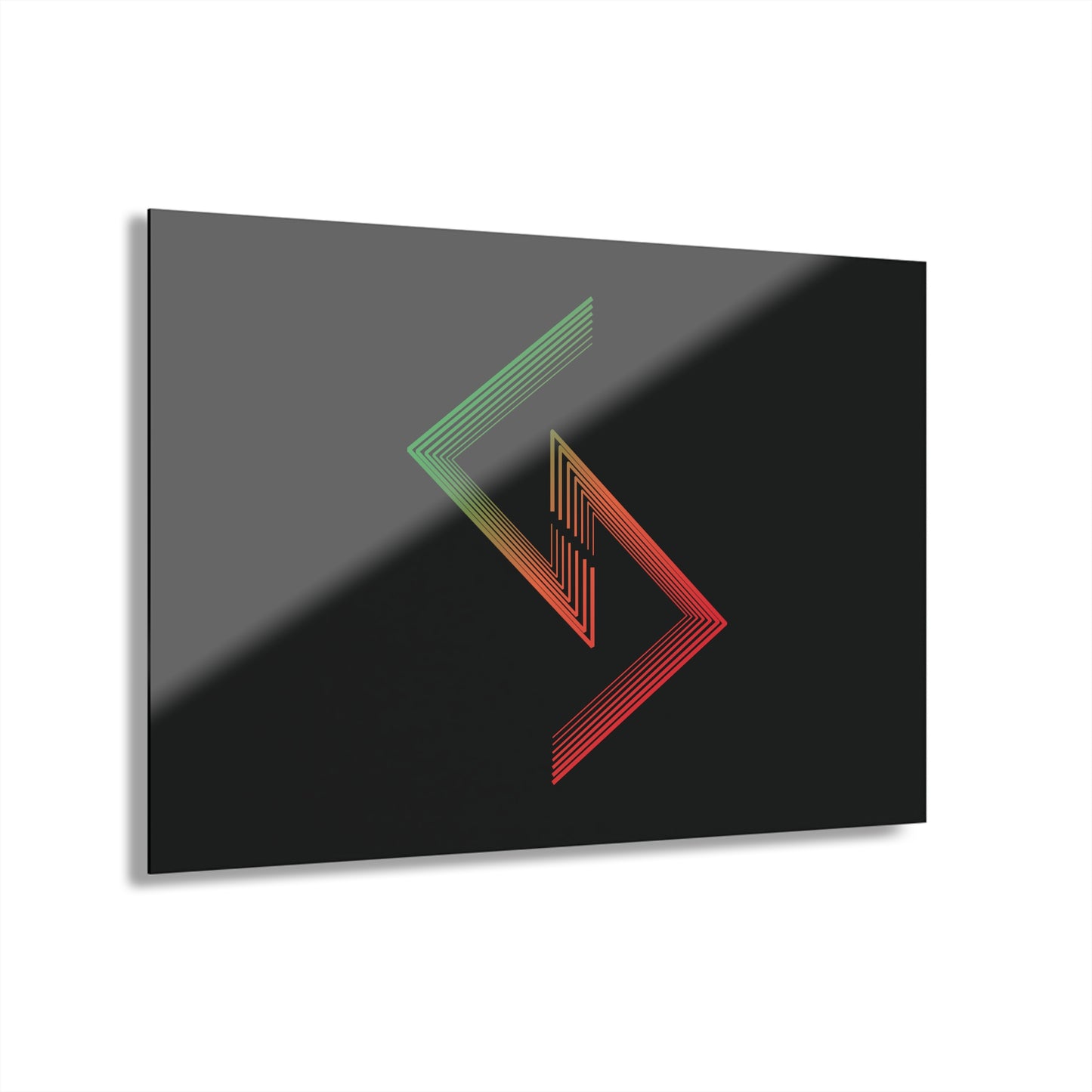 T5 Minimalist Mirroring Lines Acrylic Print