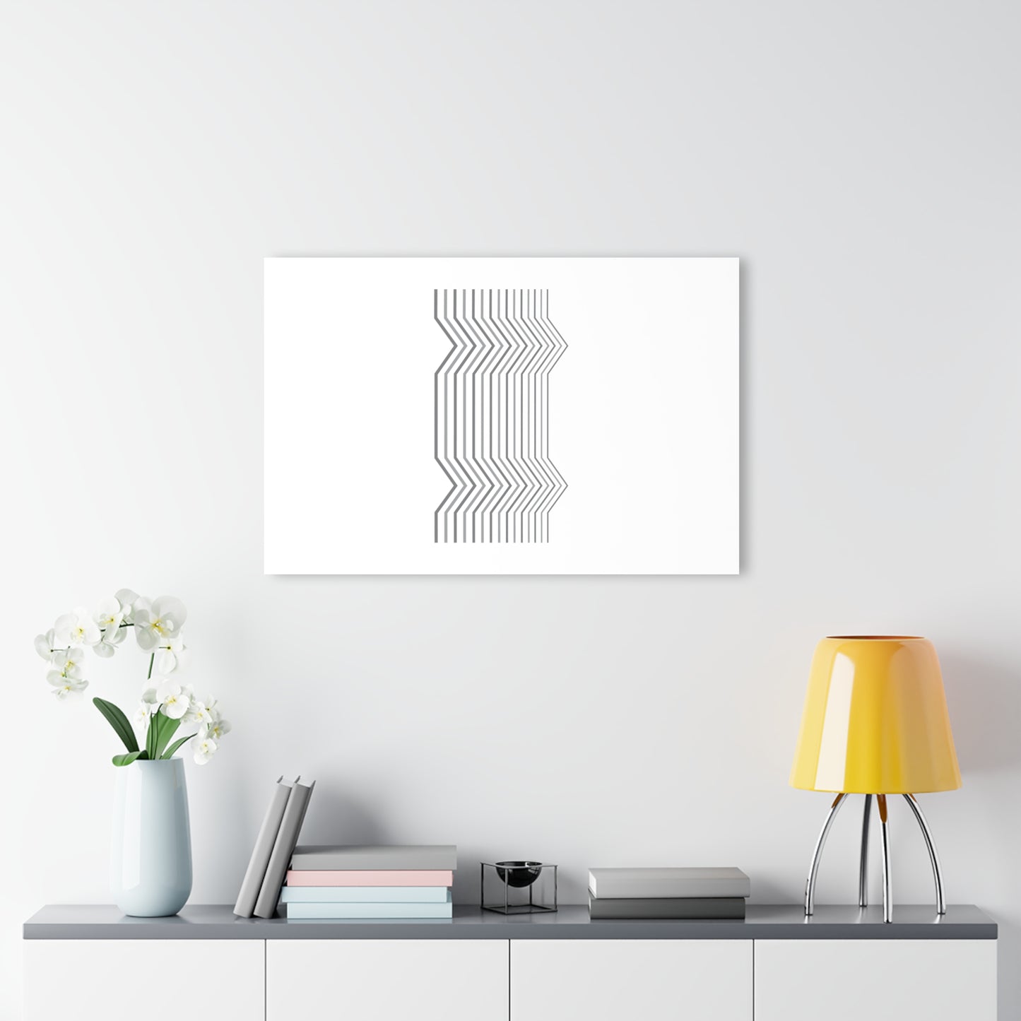 T5 Minimalist Broken Lines Acrylic Print