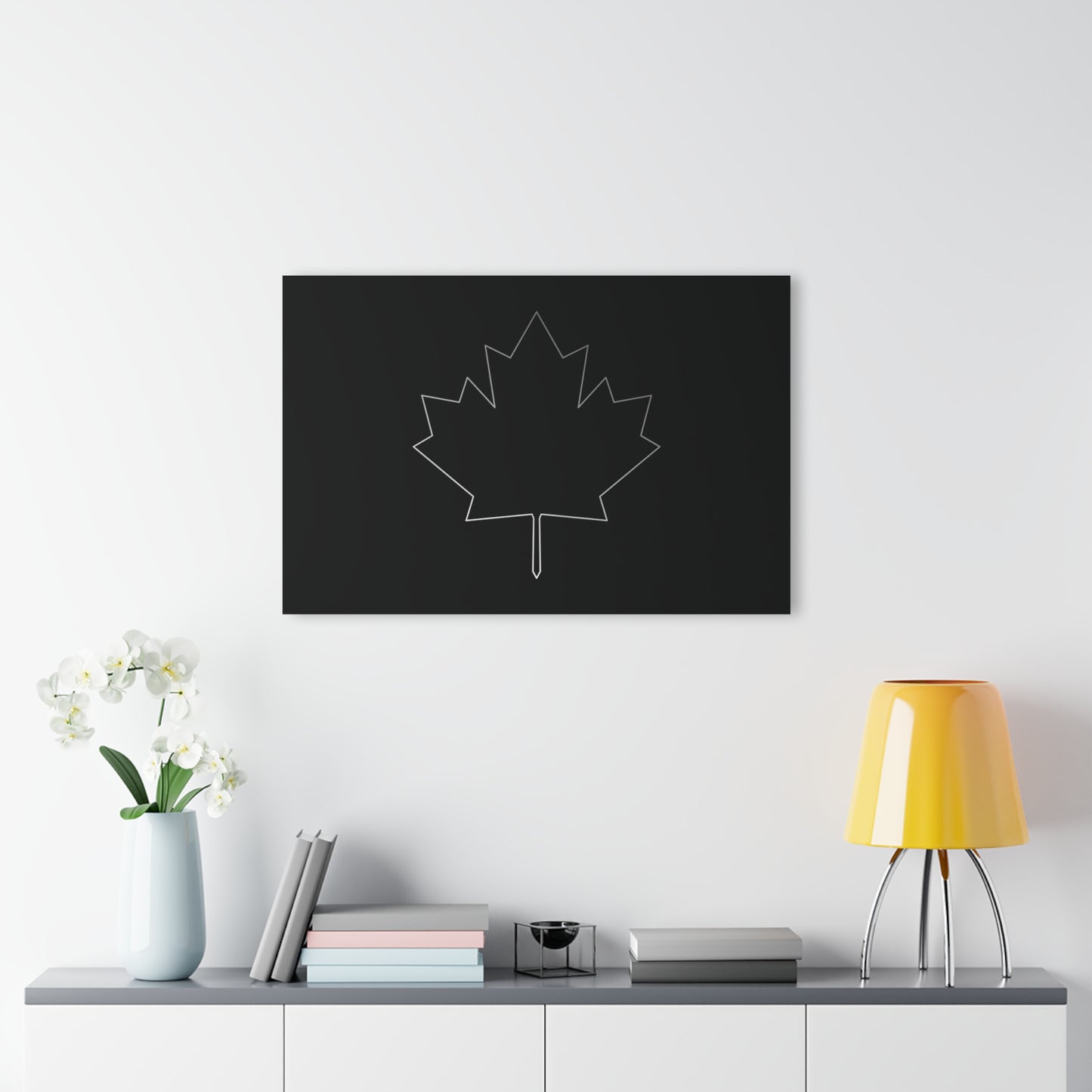 T5 Minimalist Canadian Flag Leaf Acrylic Print