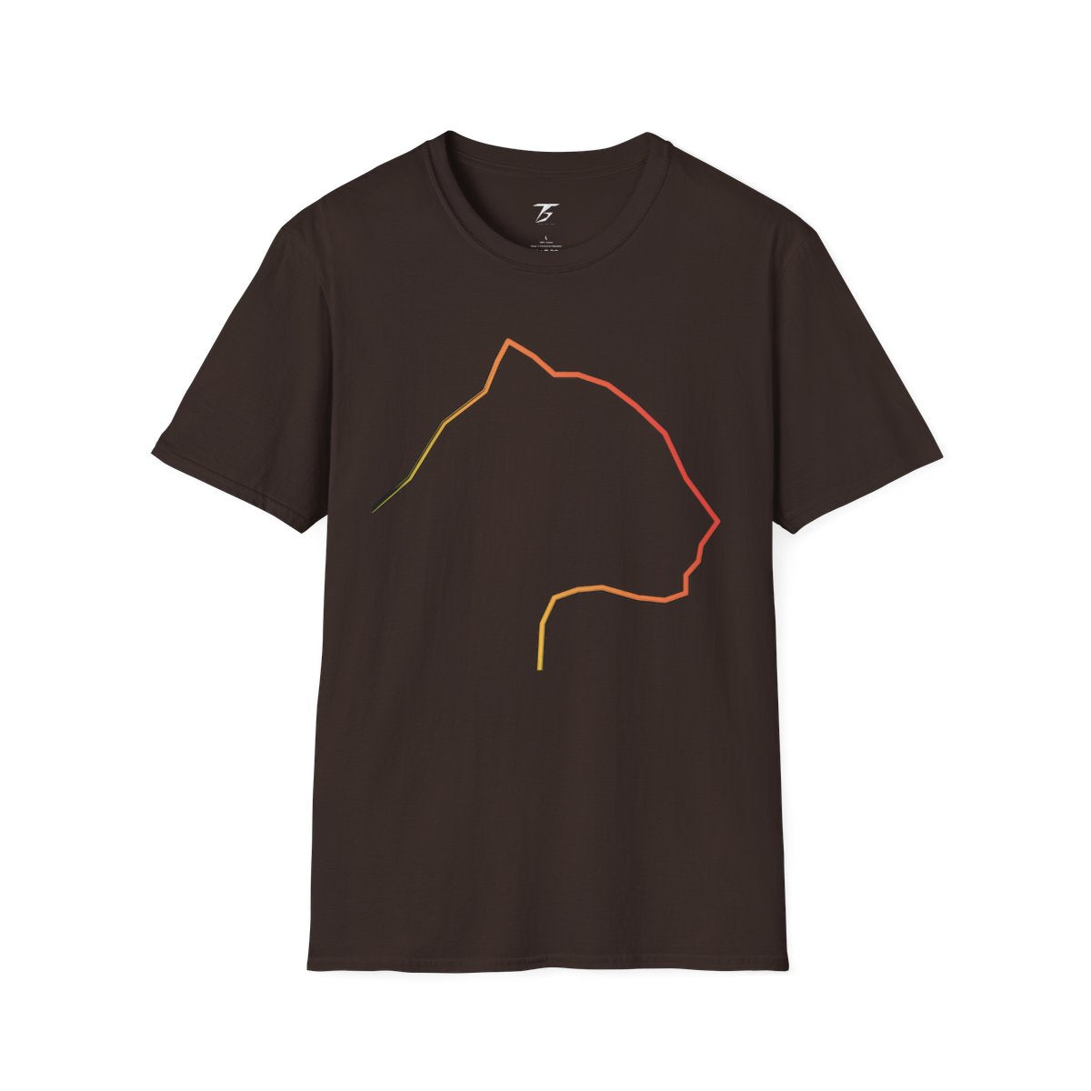 T5 Minimalist Panther Stroke T-Shirt for Men