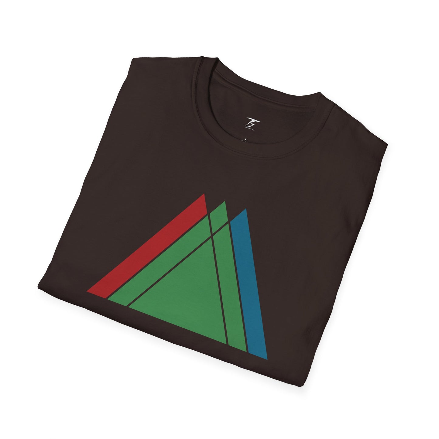 T5 Minimalist Overlapping Triangles T-Shirt for Men