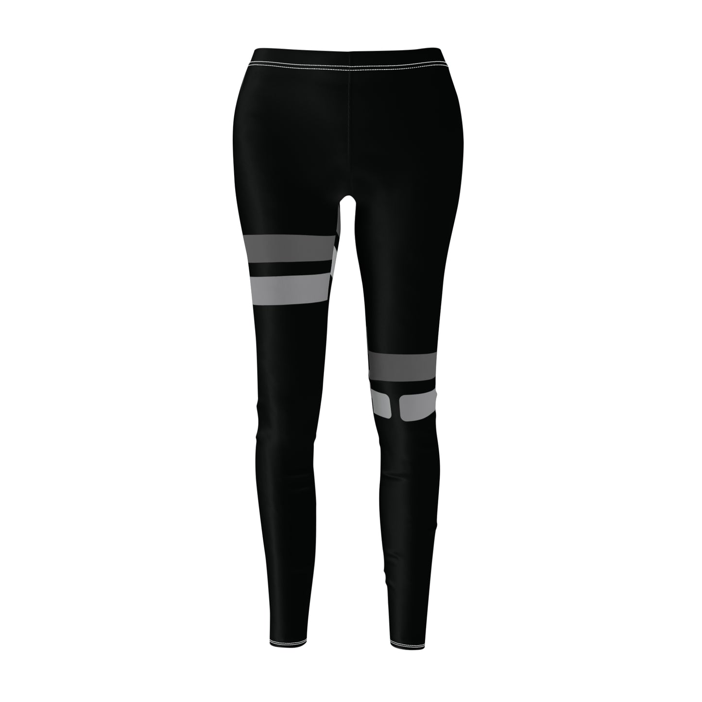 T5 Minimalist Grey Bars Leggings for Women