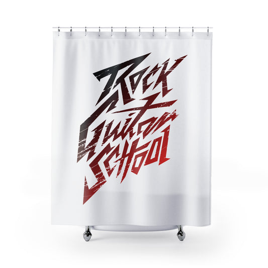 T5 Minimalist Rock Guitar School Shower Curtain