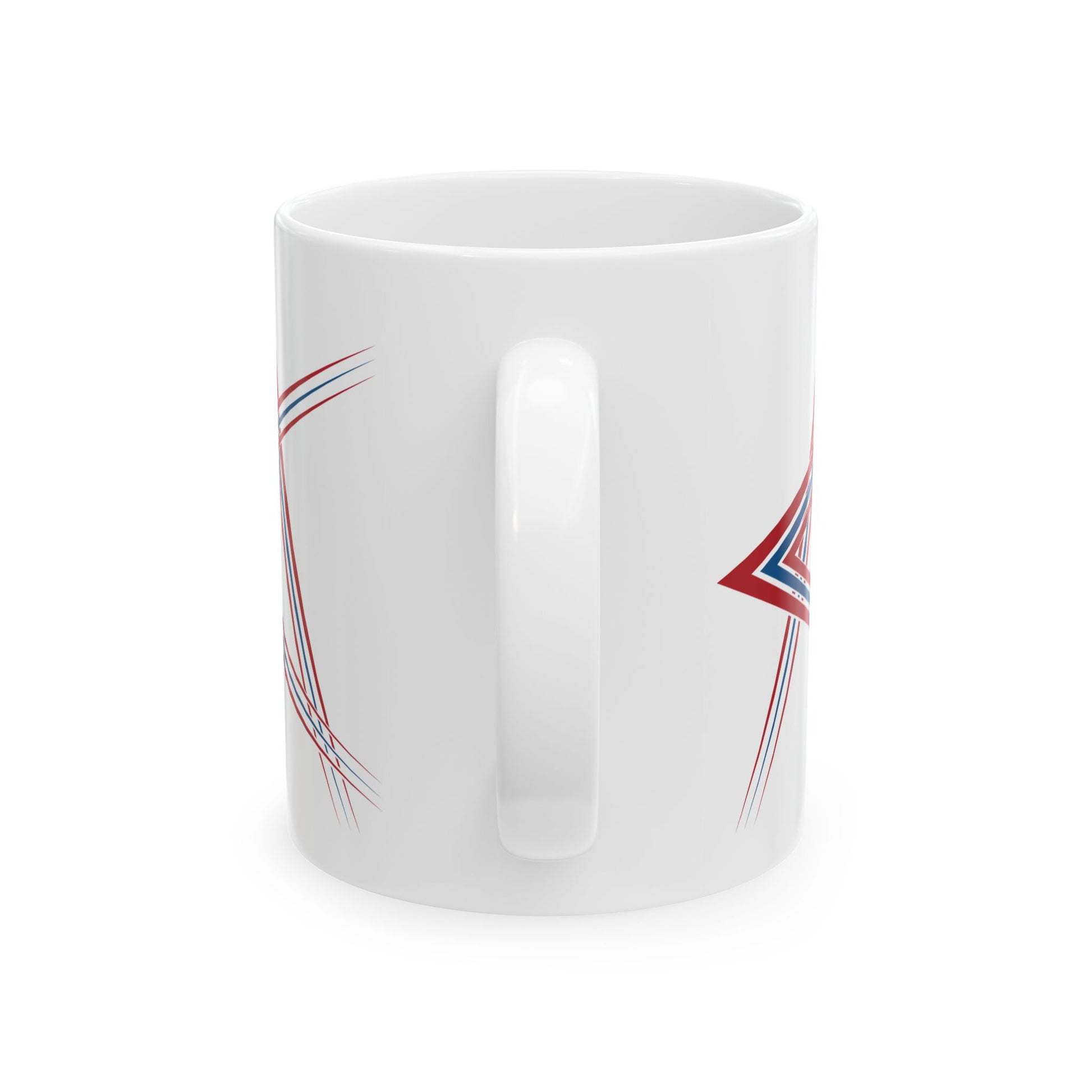 T5 Minimalist Colliding Shapes Ceramic Coffee Mug