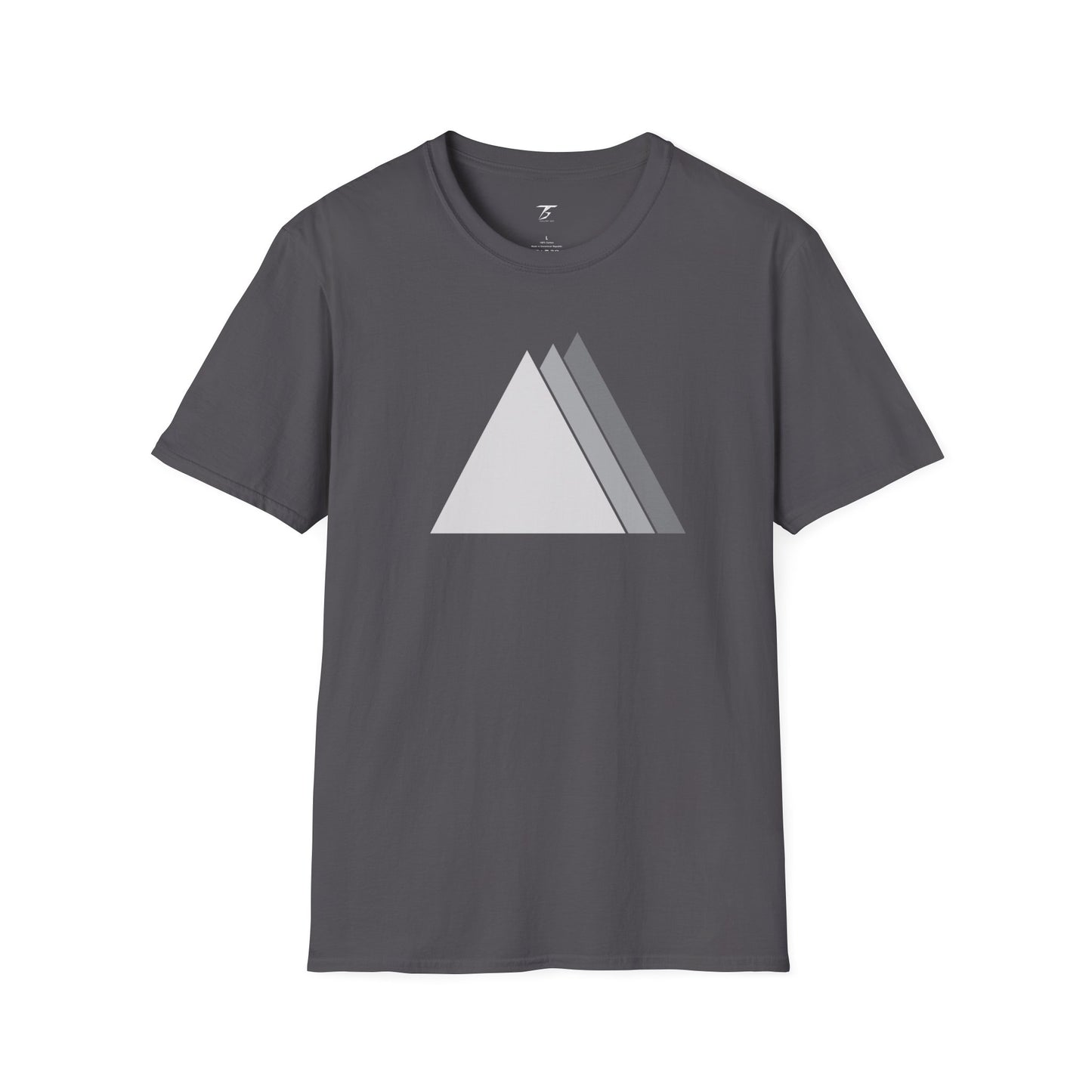 T5 Minimalist Ceramic Triangles T-Shirt for Men