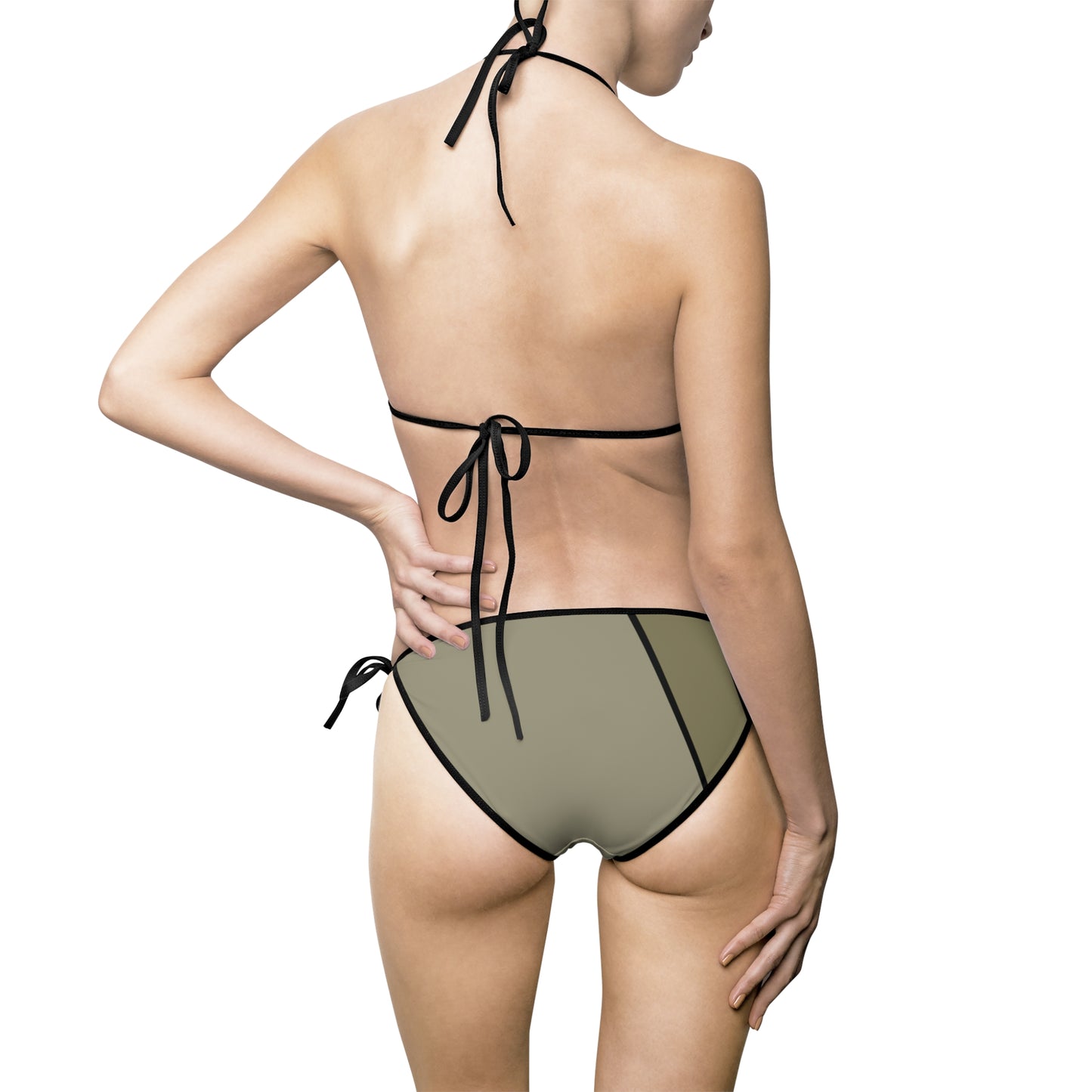 T5 Minimalist Yellow/Grey Scale Bikini for Women