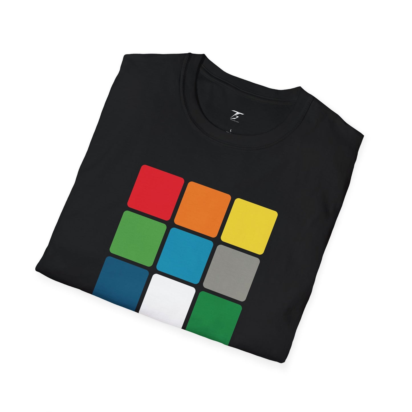 T5 Minimalist Color Cubes T-Shirt for Men