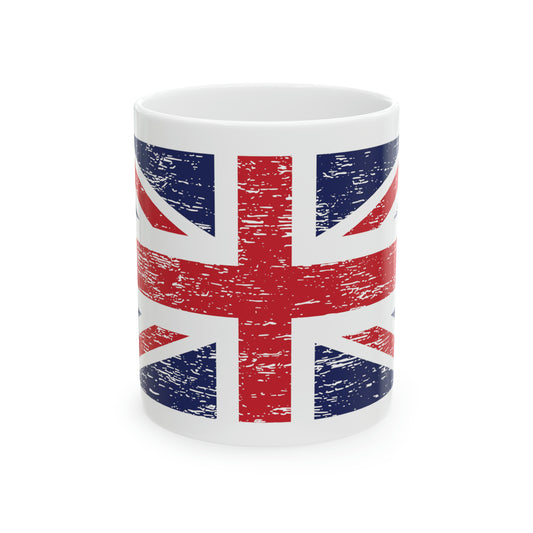 T5 Minimalist United Kingdom Flag Ceramic Coffee Mug