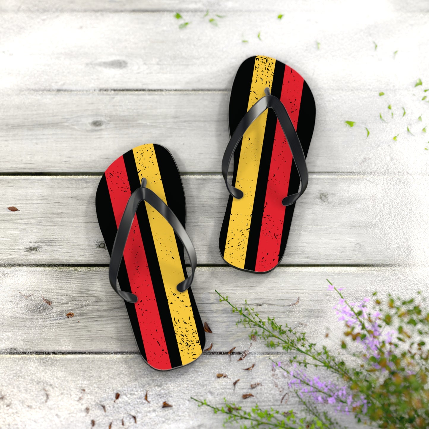 T5 Minimalist Textured Rectangles Flip-Flops for Men