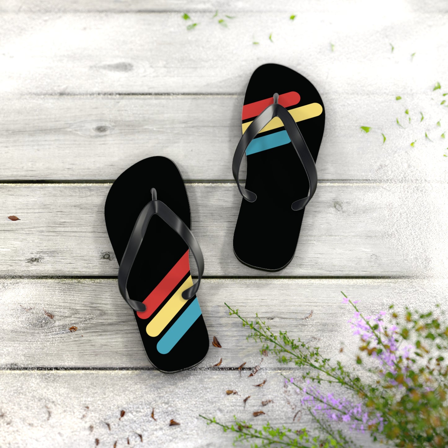 T5 Minimalist Color Bars Flip-Flops for Men