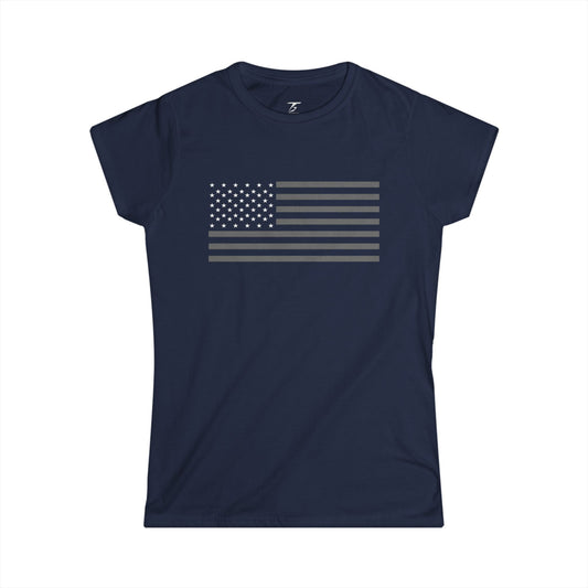 T5 Minimalist USA Flag T-Shirt for Women