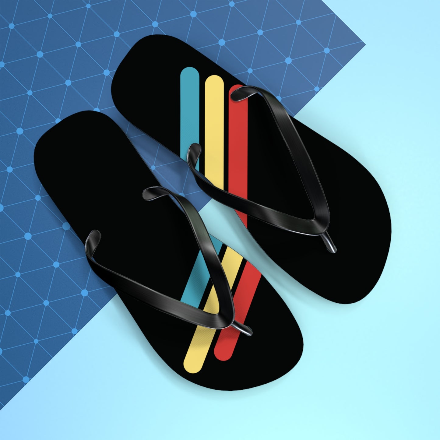 T5 Minimalist Color Bars Flip-Flops for Men