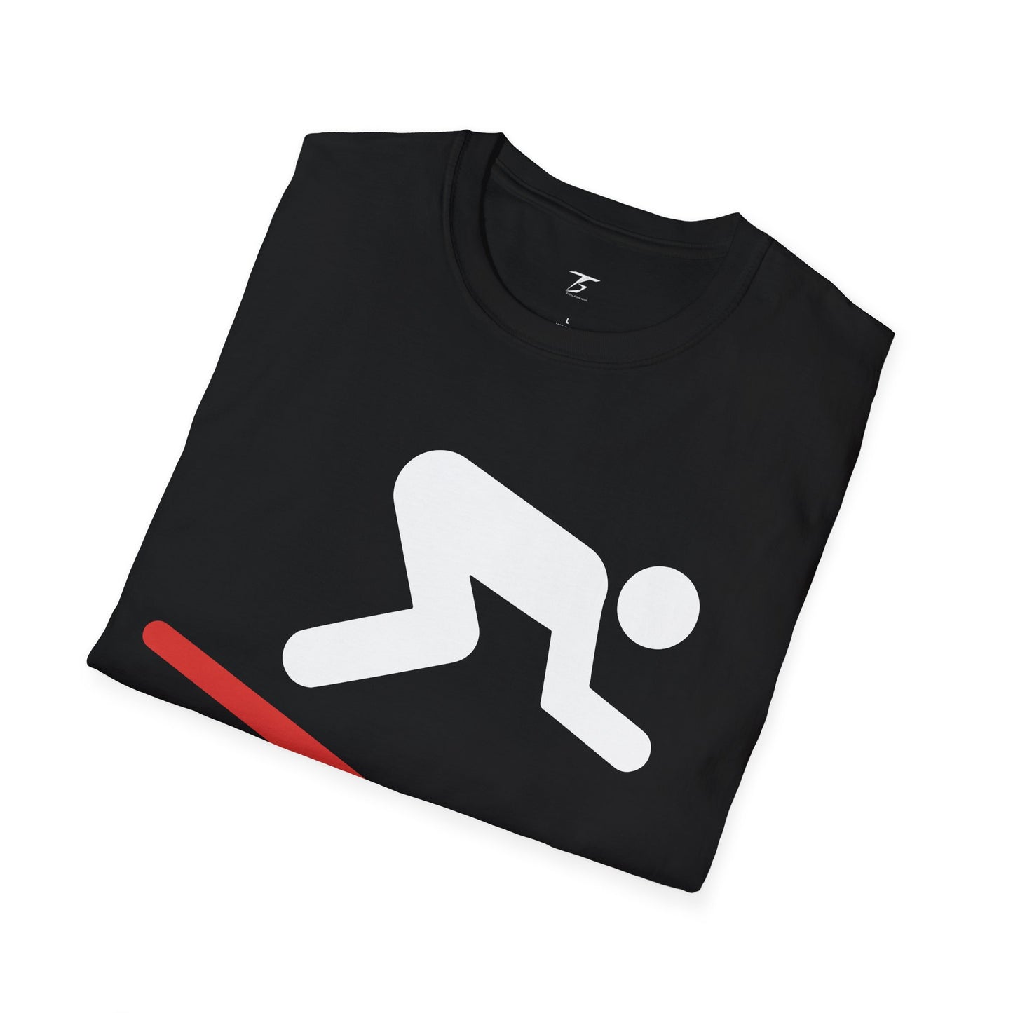 T5 Minimalist Skiing Sign T-Shirt for Men