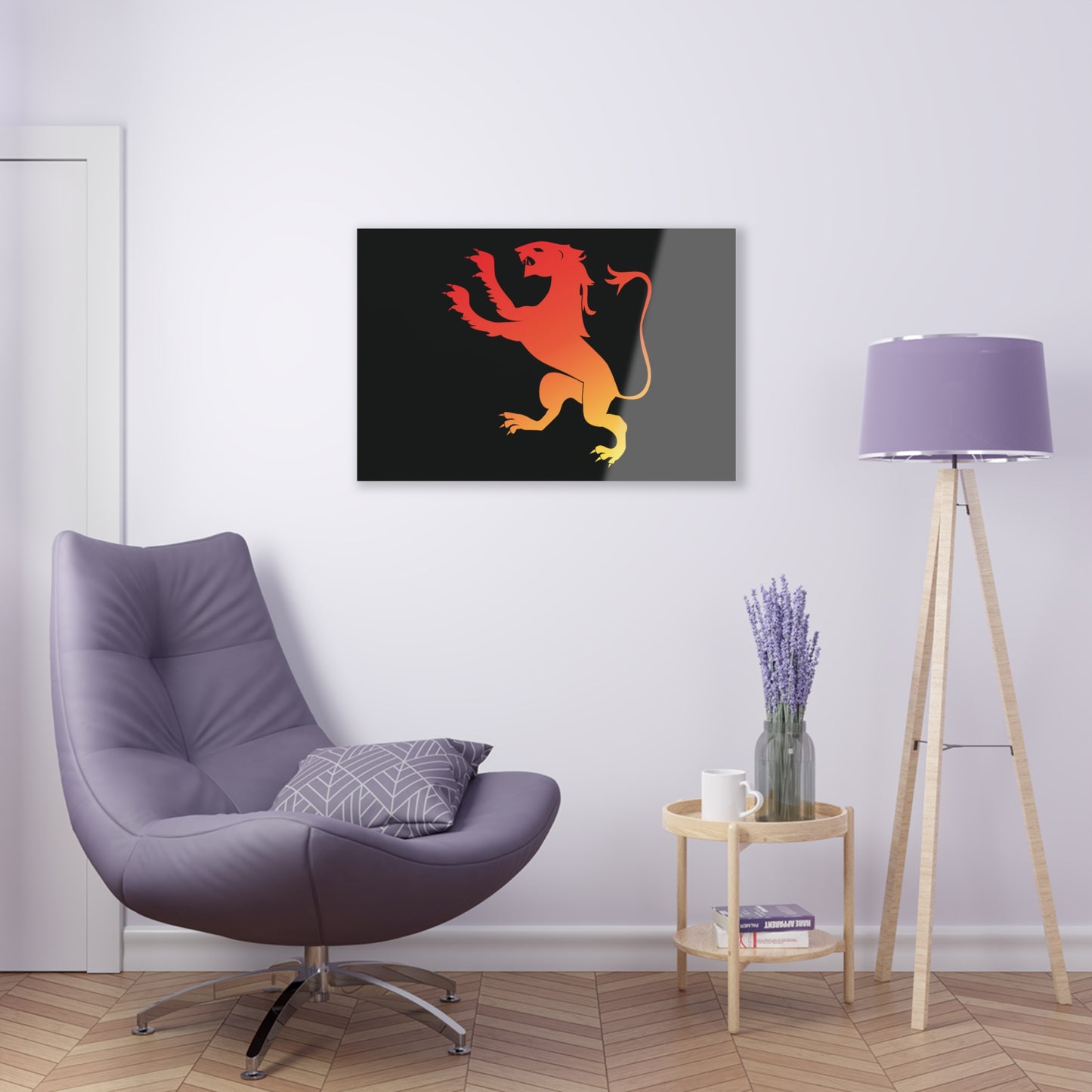 T5 Minimalist Spanish Lion Acrylic Print