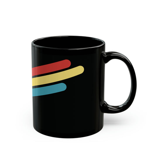 T5 Minimalist Rounded Bars Ceramic Coffee Mug