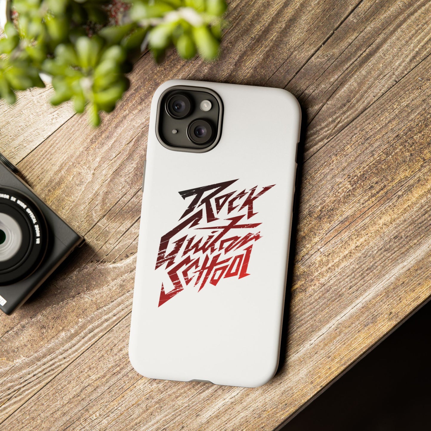 T5 Minimalist ROCK GUITAR SCHOOL Smartphone Case