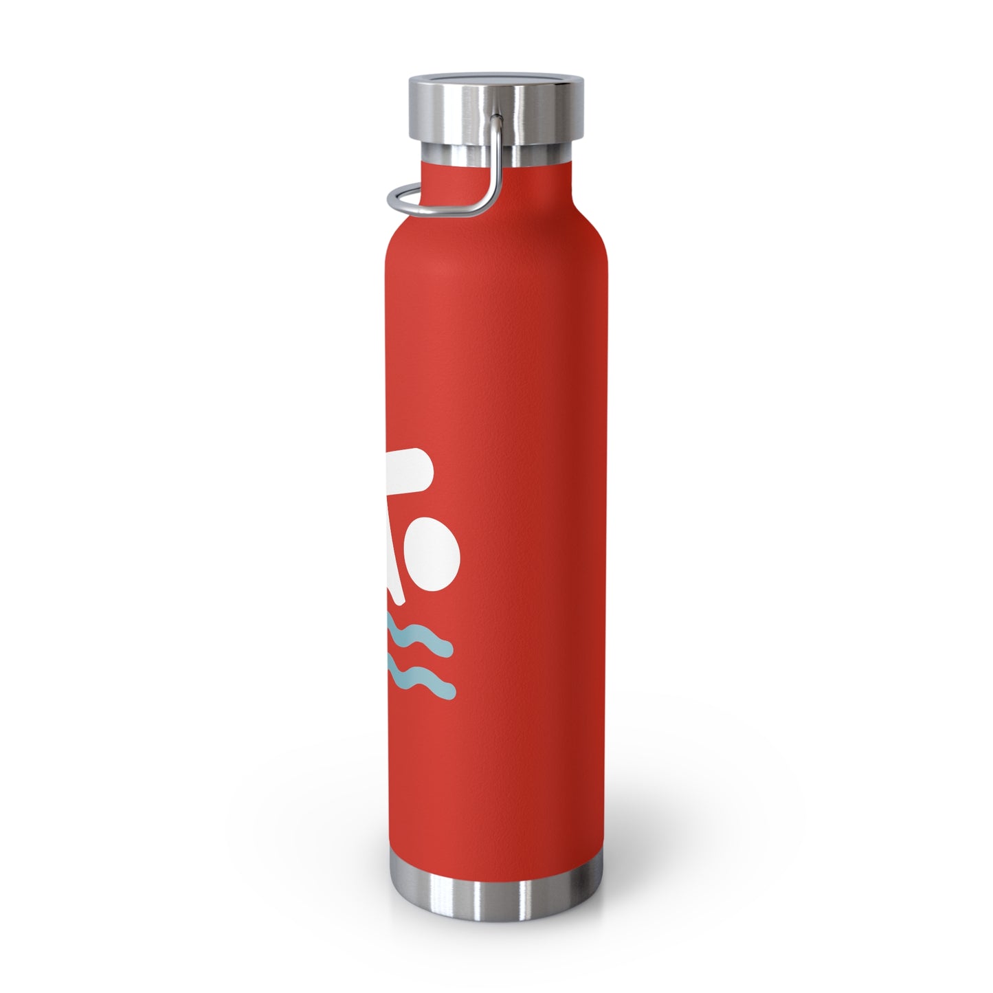 T5 Minimalist Swimming Area Sign Copper Vacuum Insulated Bottle