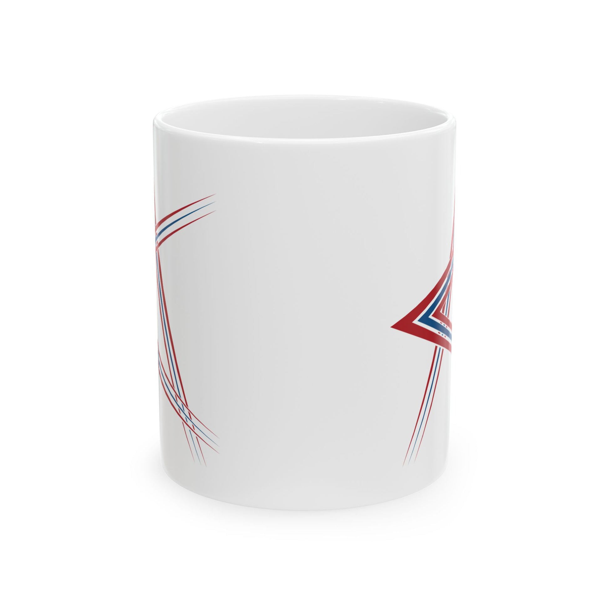 T5 Minimalist Colliding Shapes Ceramic Coffee Mug