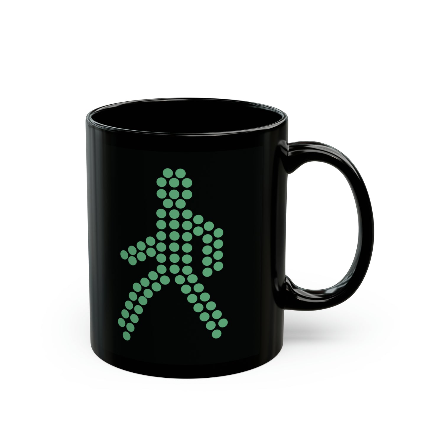 T5 Minimalist Pedestrian Walk Traffic Light Ceramic Coffee Mug