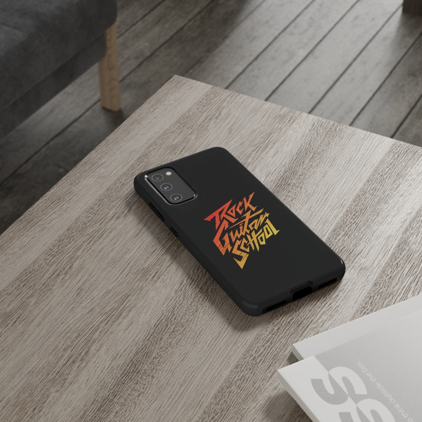 T5 Minimalist ROCK GUITAR SCHOOL Smartphone Case