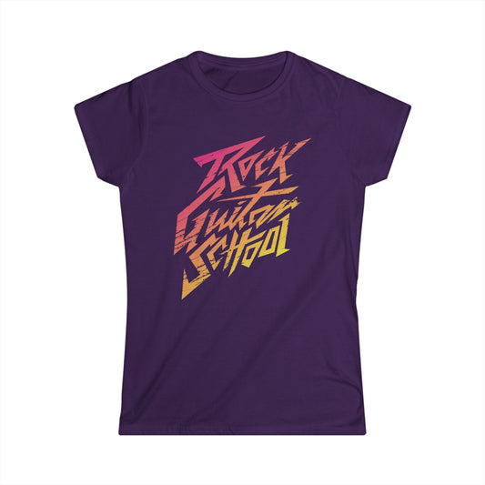 T5 Minimalist ROCK GUITAR SCHOOL T-Shirt for Women