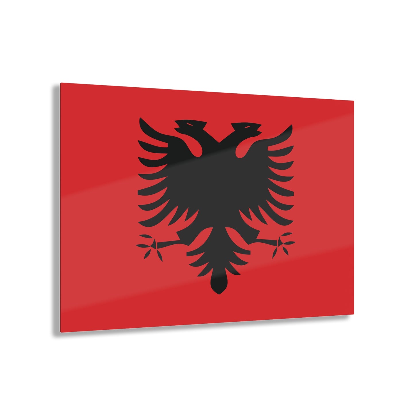 T5 Minimalist Albanian Flag Two Headed Eagle Acrylic Print