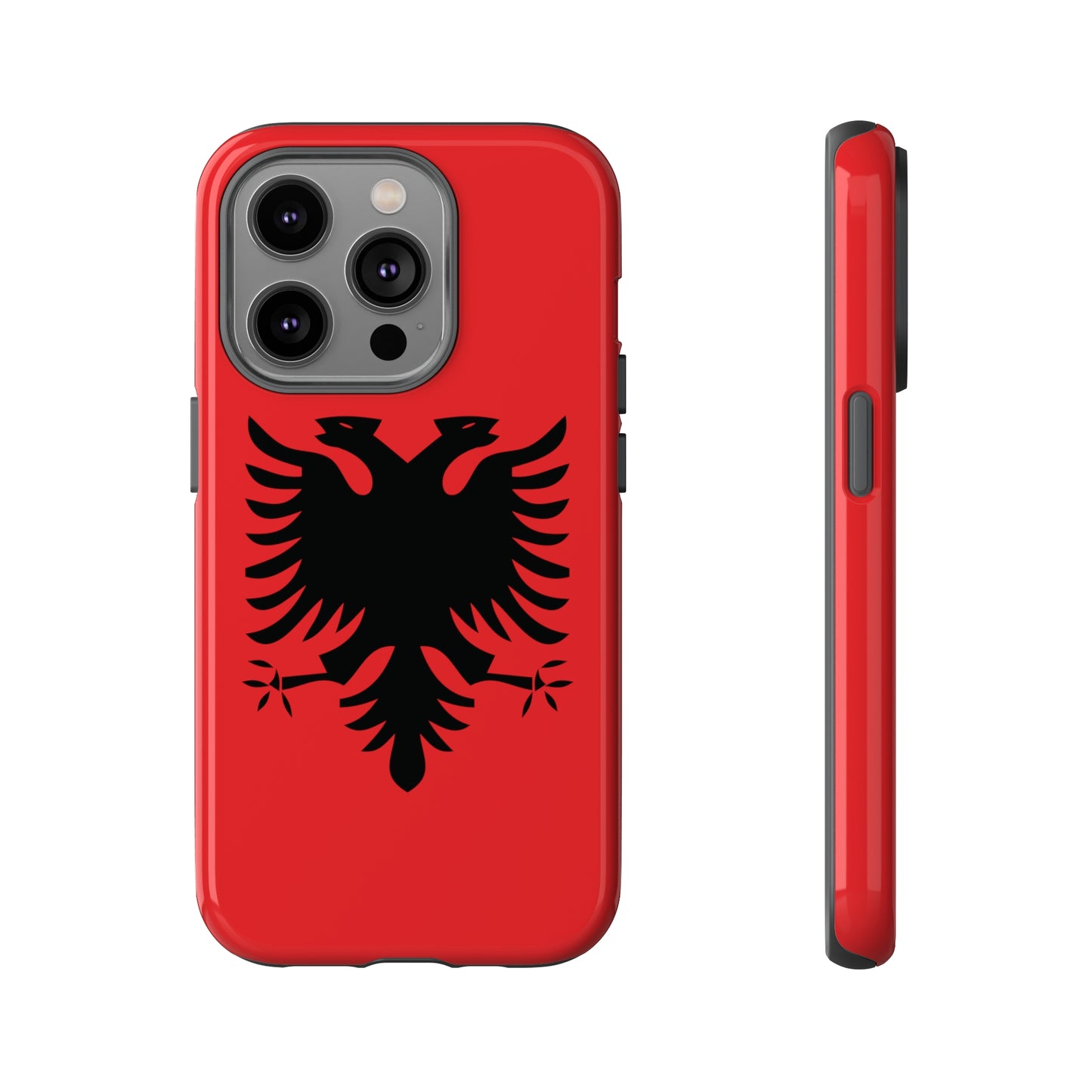 T5 Minimalist Albanian Flag Two Headed Eagle Smartphone Case