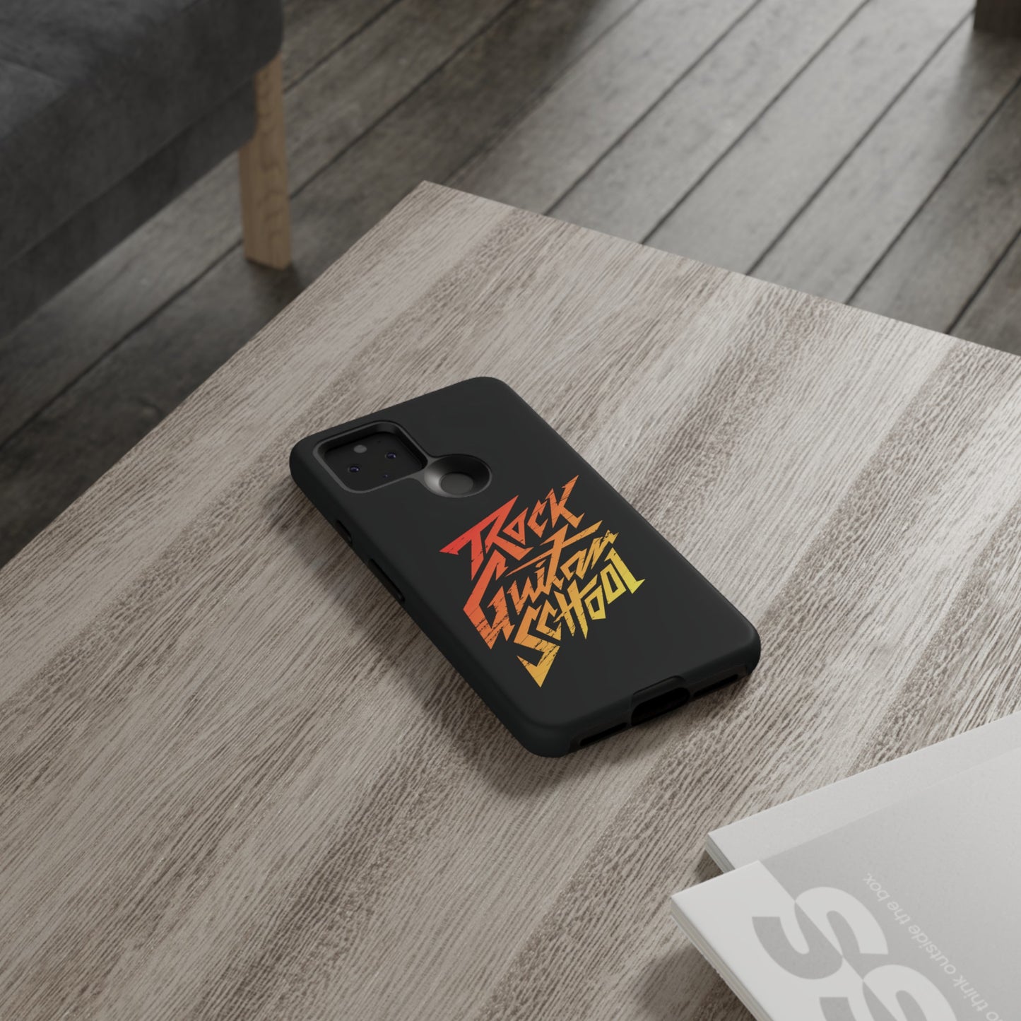 T5 Minimalist ROCK GUITAR SCHOOL Smartphone Case