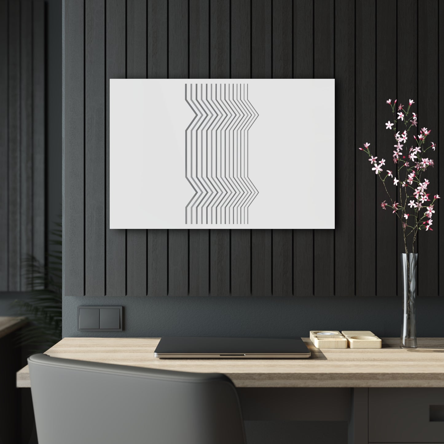 T5 Minimalist Broken Lines Acrylic Print