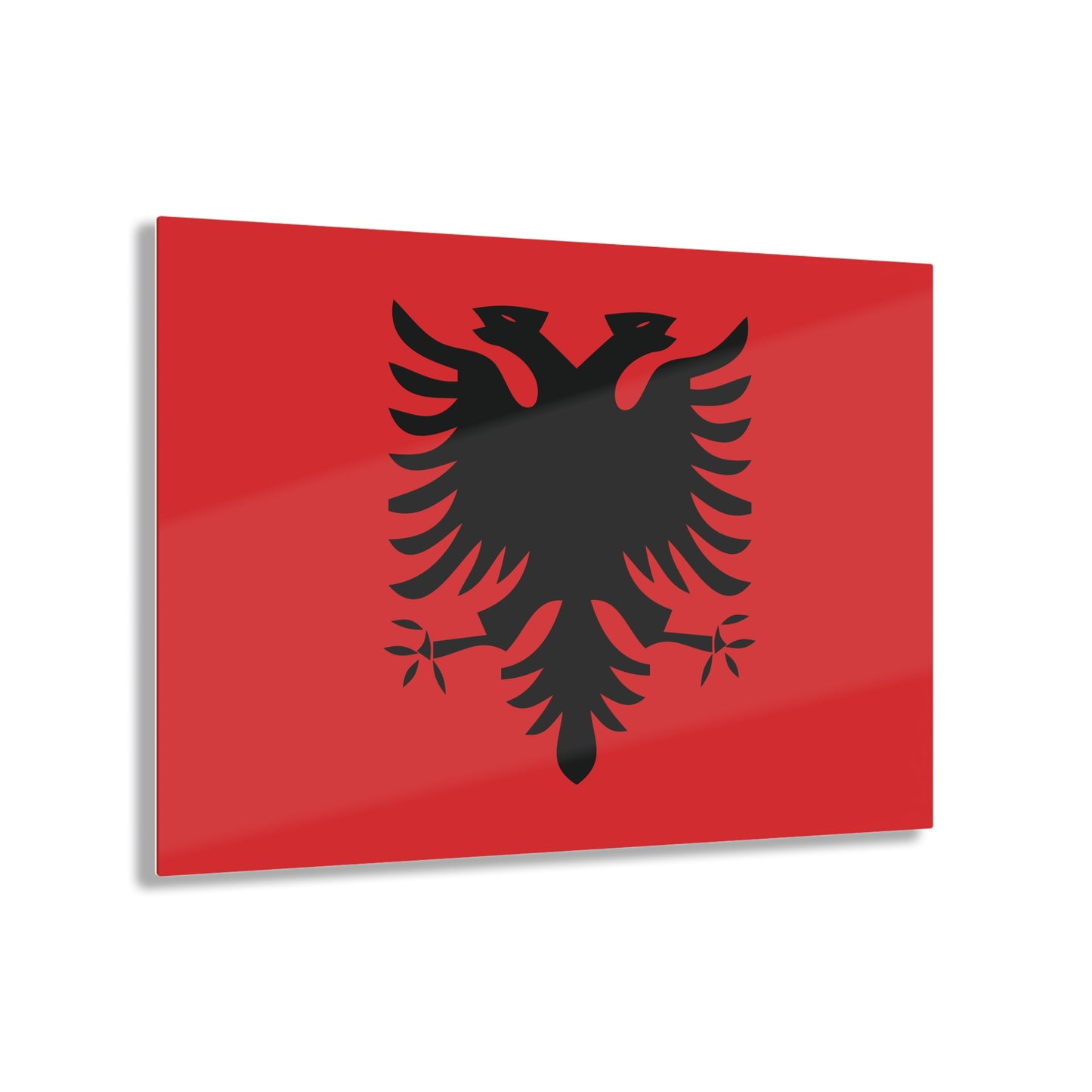 T5 Minimalist Albanian Flag Two Headed Eagle Acrylic Print