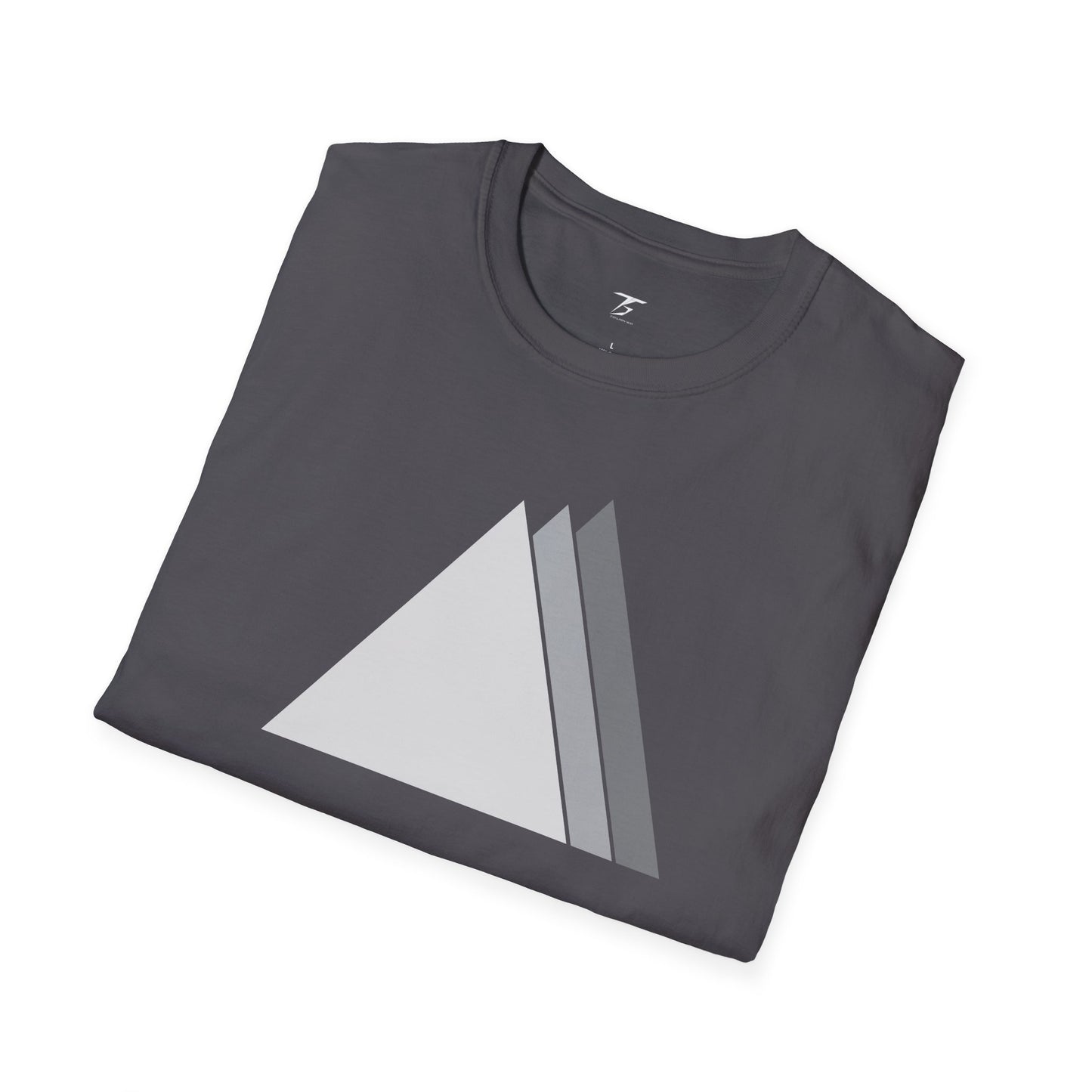 T5 Minimalist Ceramic Triangles T-Shirt for Men