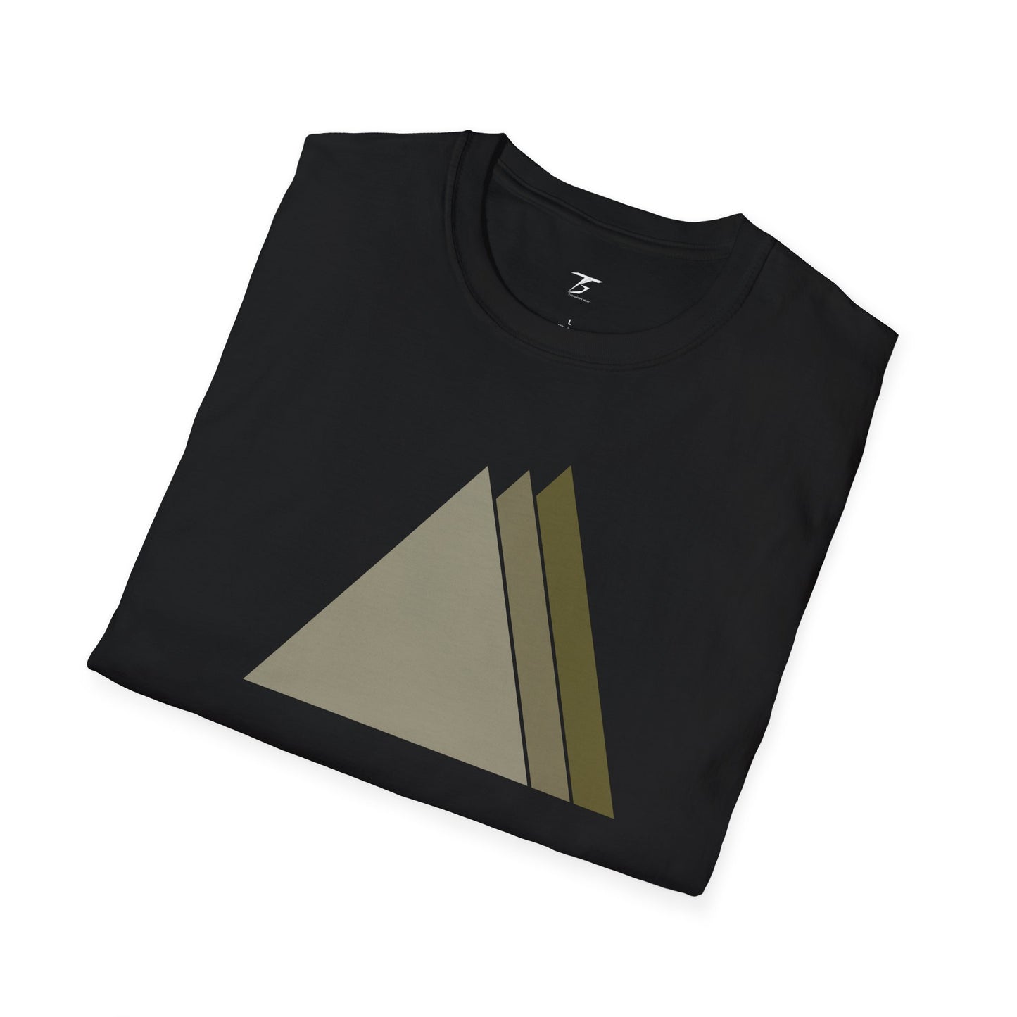 T5 Minimalist Ceramic Triangles T-Shirt for Men