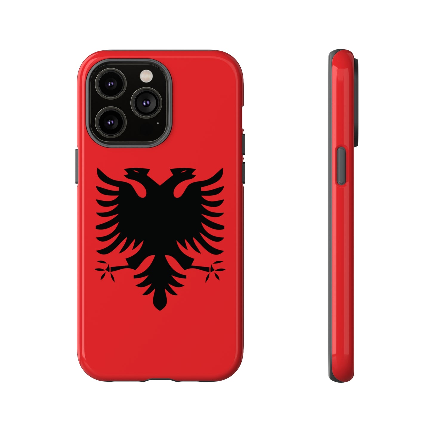 T5 Minimalist Albanian Flag Two Headed Eagle Smartphone Case