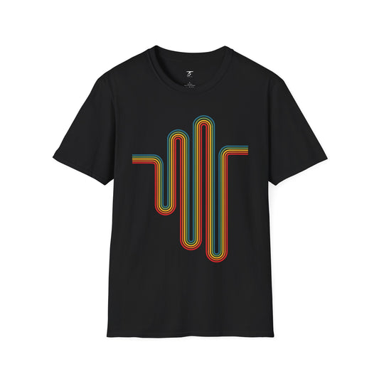 T5 Minimalist Colorful Track T-Shirt for Men