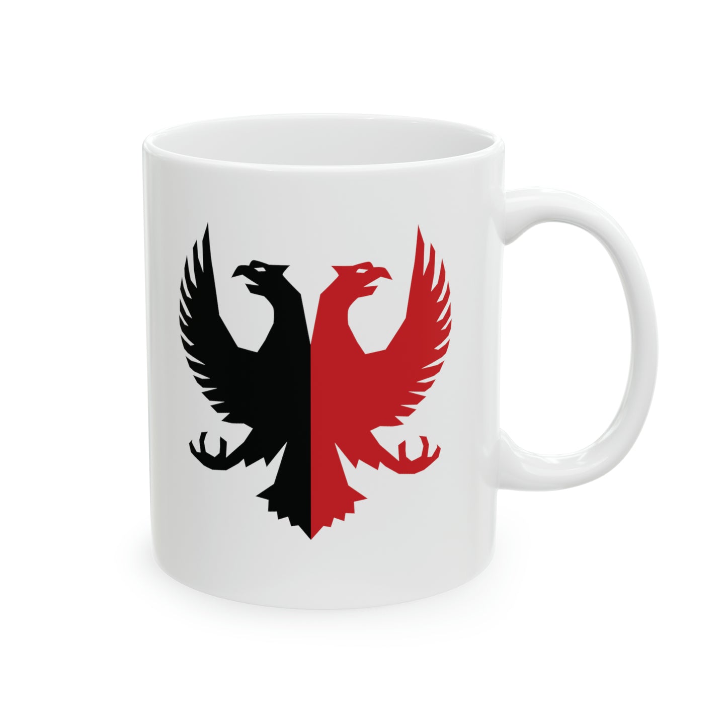 T5 Minimalist Two Headed Eagle Ceramic Coffee Mug