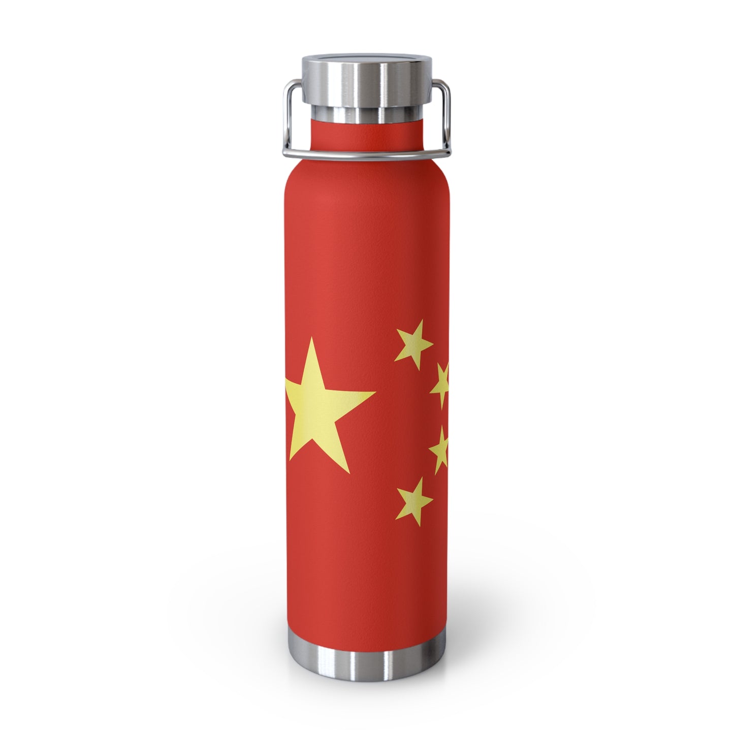 T5 Minimalist China Flag Stars Copper Vacuum Insulated Bottle