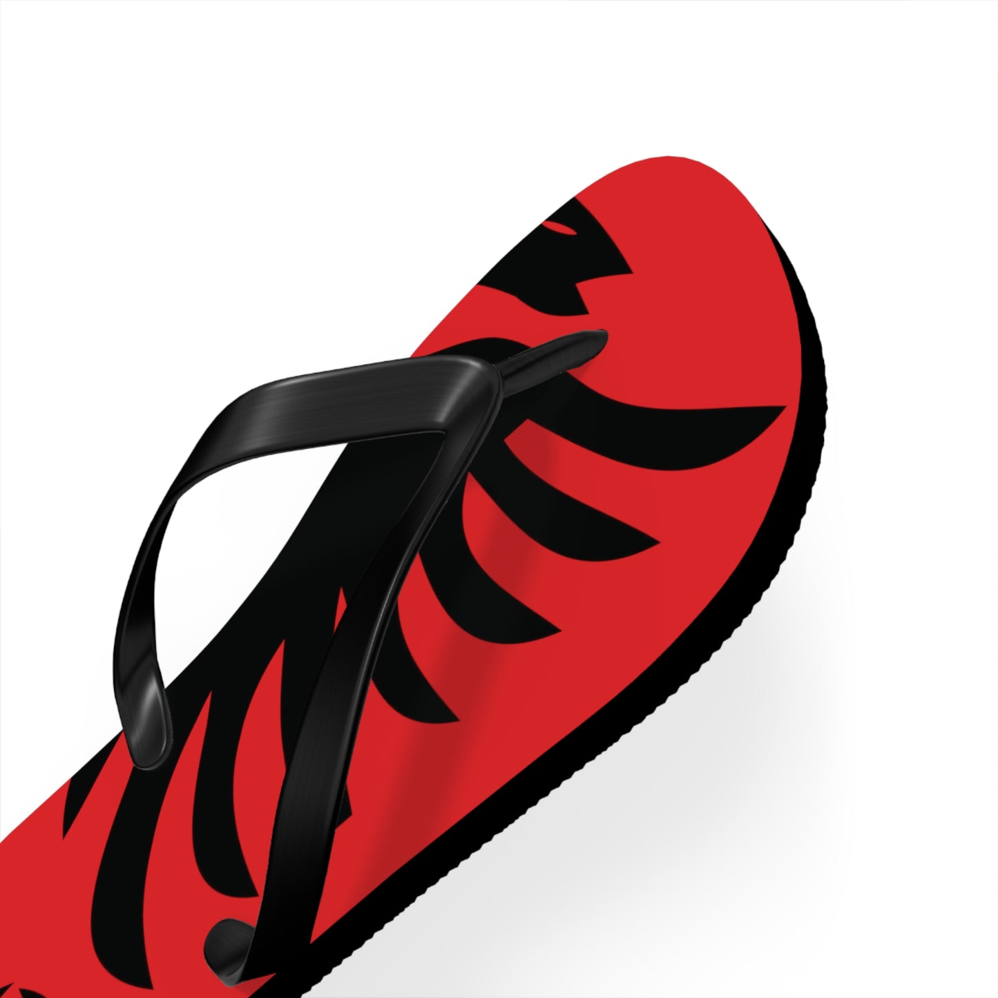 T5 Minimalist Albanian Flag Two Headed Eagle Flip-Flops for Men & Women