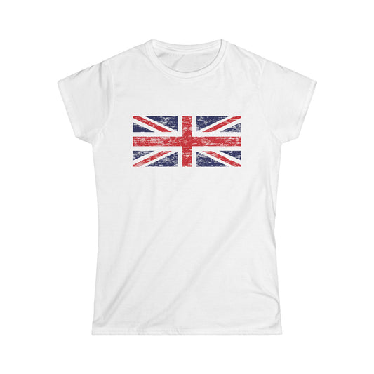 T5 Minimalist United Kingdom Flag T-Shirt for Women