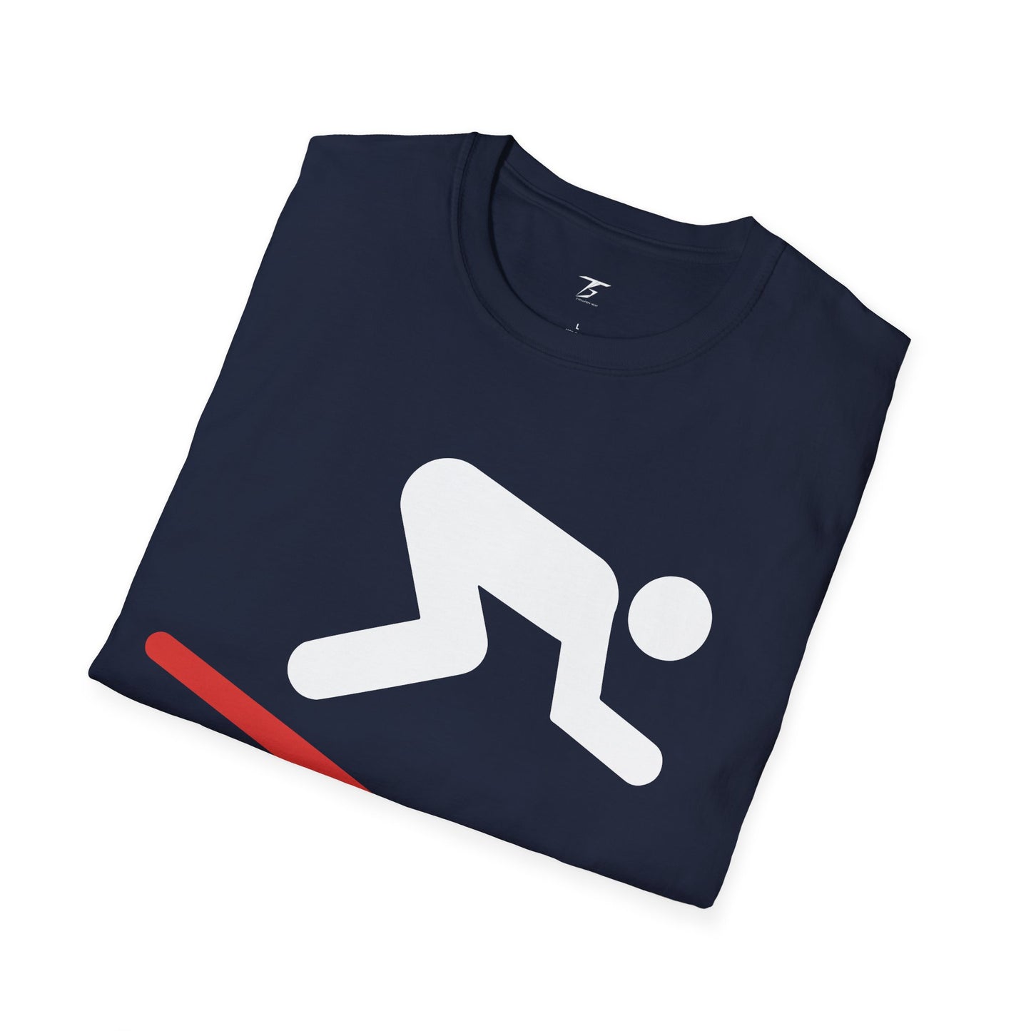 T5 Minimalist Skiing Sign T-Shirt for Men