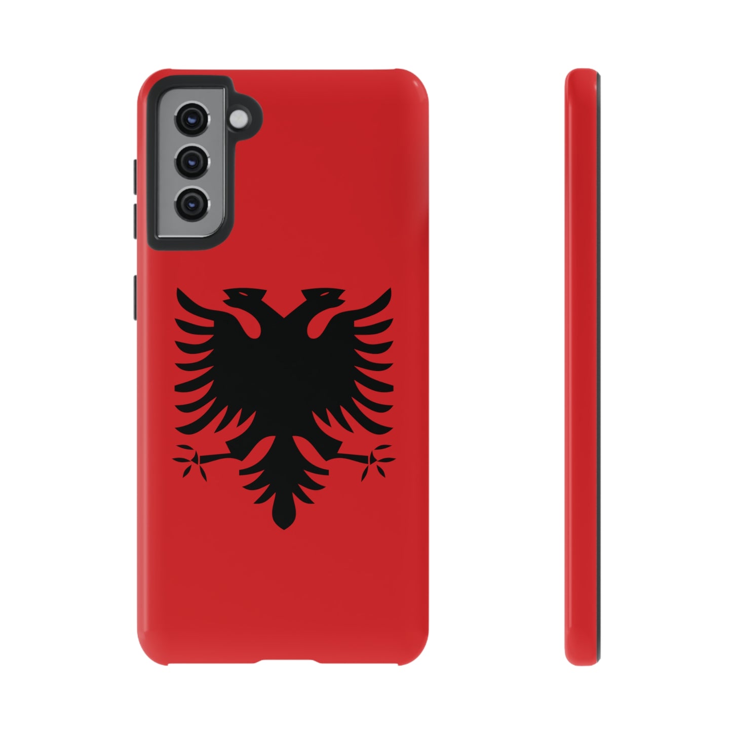 T5 Minimalist Albanian Flag Two Headed Eagle Smartphone Case