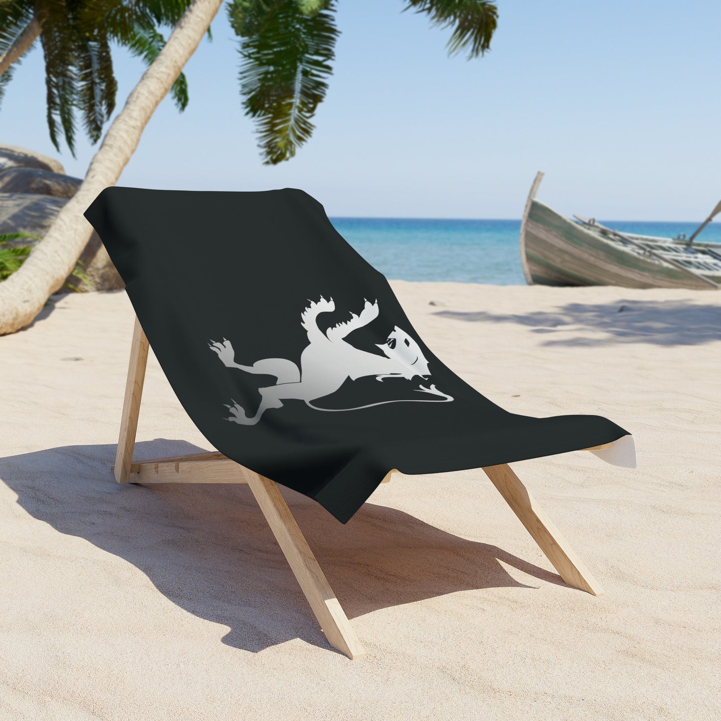 T5 Minimalist Spanish Lion Beach Towel for Men & Women