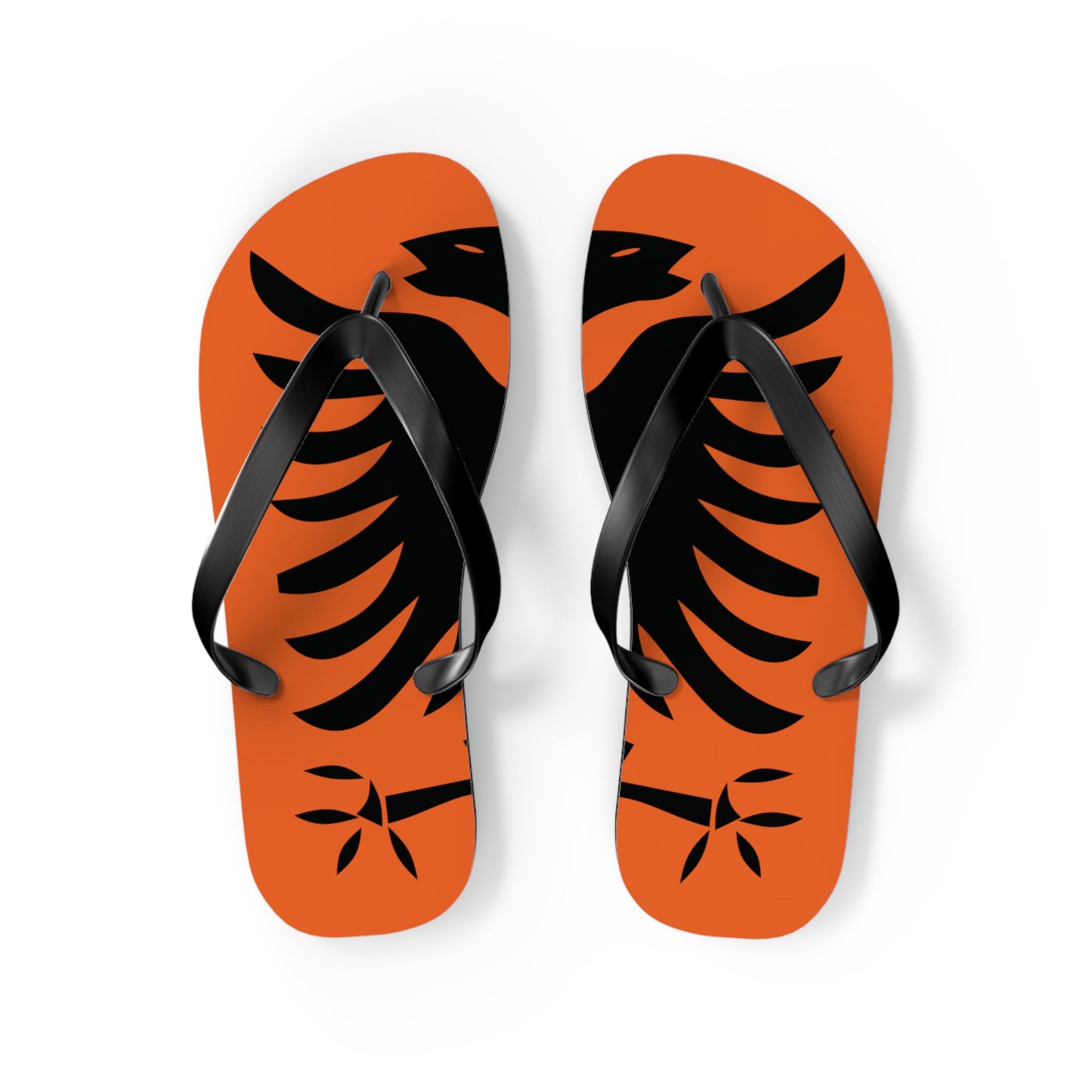 T5 Minimalist Albanian Flag Two Headed Eagle Flip-Flops for Men & Women