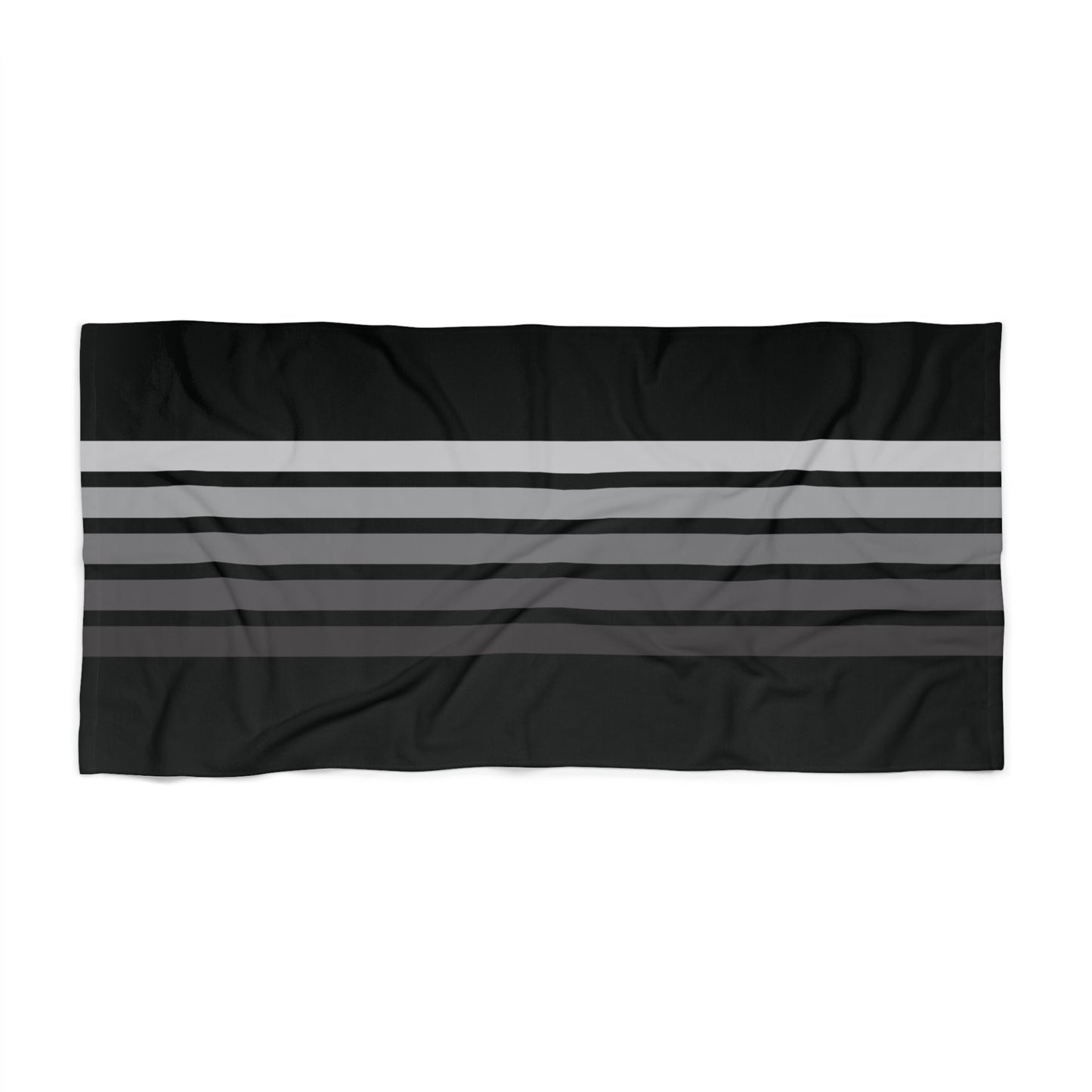 T5 Minimalist Grey Bars Beach Towel for Men