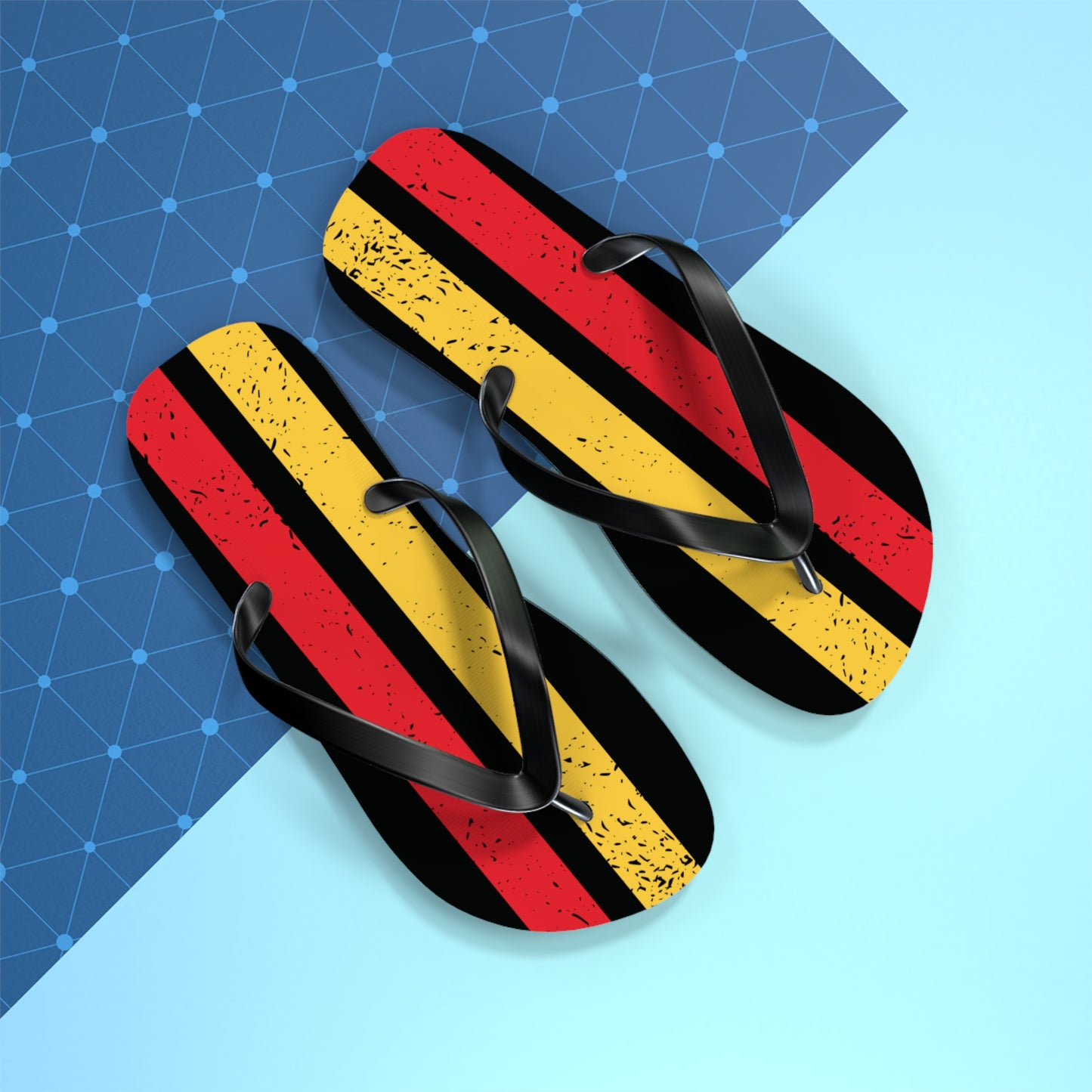 T5 Minimalist Textured Rectangles Flip-Flops for Men