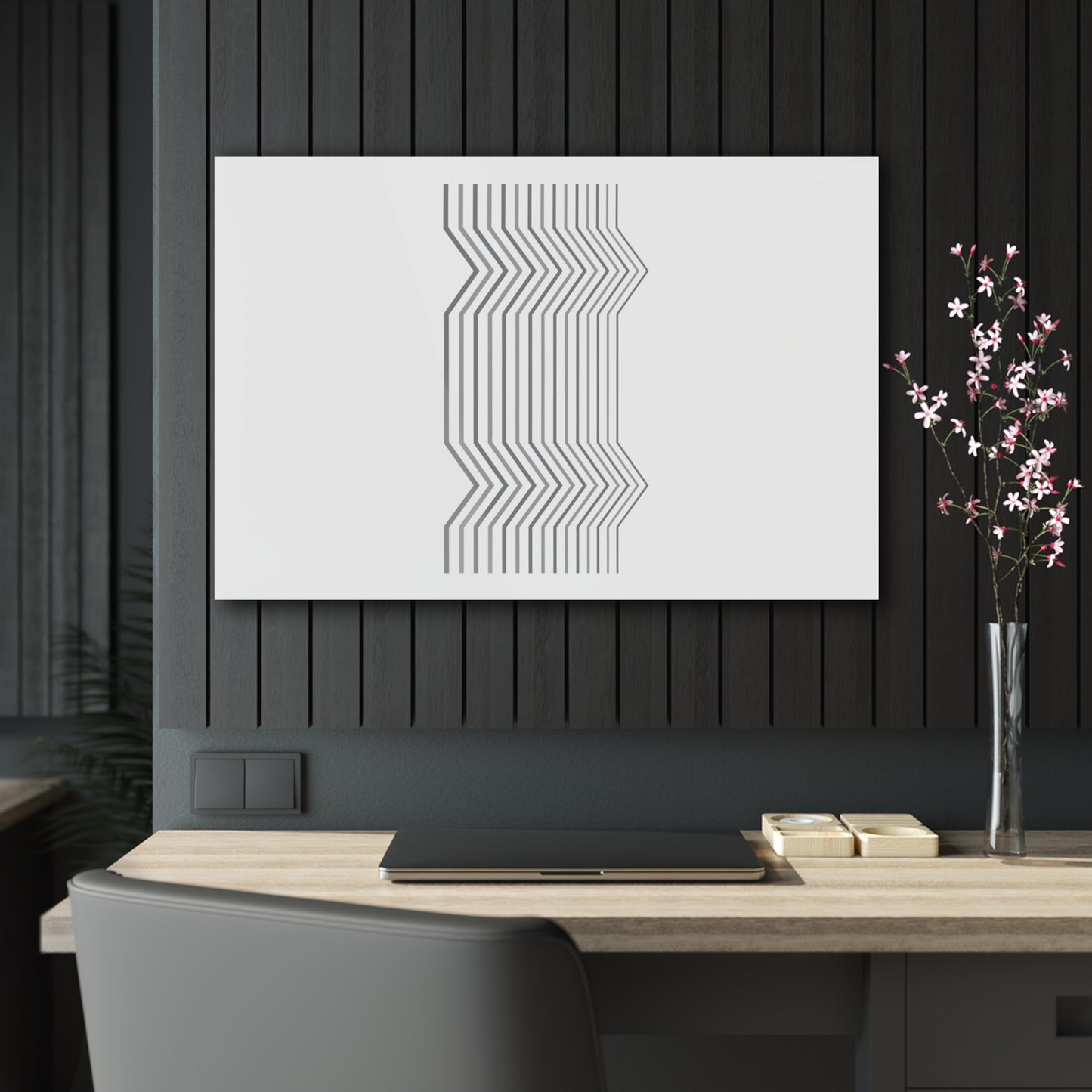 T5 Minimalist Broken Lines Acrylic Print